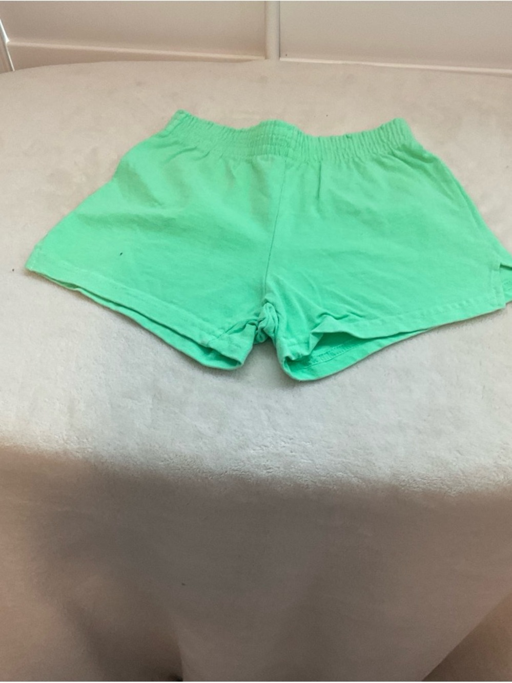 Soffe Neon Mint Green Girls Athletic Shorts